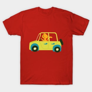 Cat driving car T-Shirt